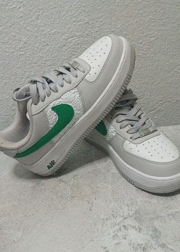 Nike Air Force 1 Beyaz Yesil Sneaker