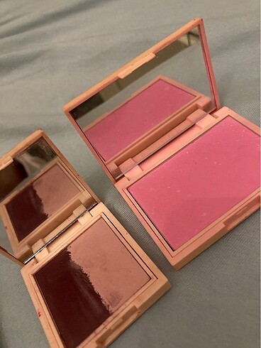 Pembe allık ve far paleti