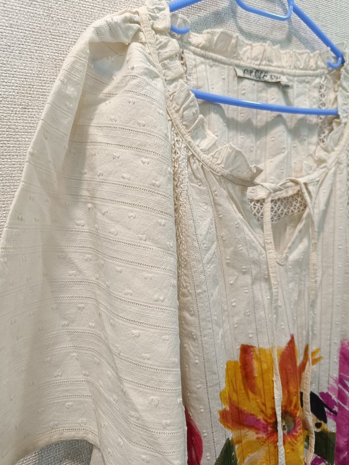 Çiçek Desenli Bol Kesim Bohem Bluz elbise - Görsel 3