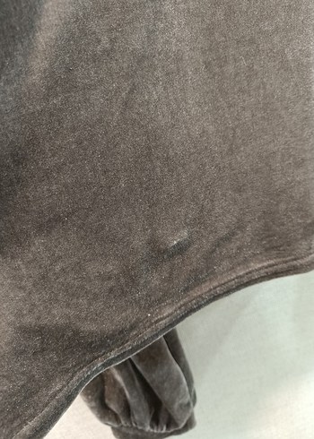 Gri Kapüşonlu Kadın Sweatshirt - Görsel 5