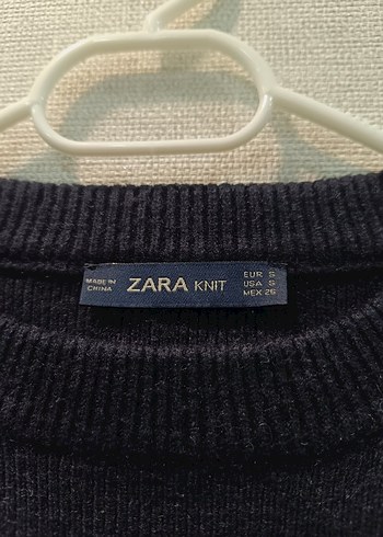 Siyah Örgü Yün Kadın Kazak - Görsel 4