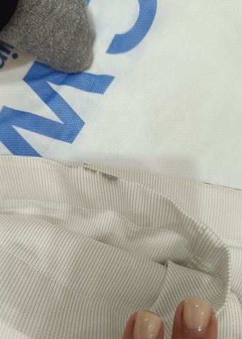 Uzun Beyaz Kadın Kaban trenc - Görsel 8