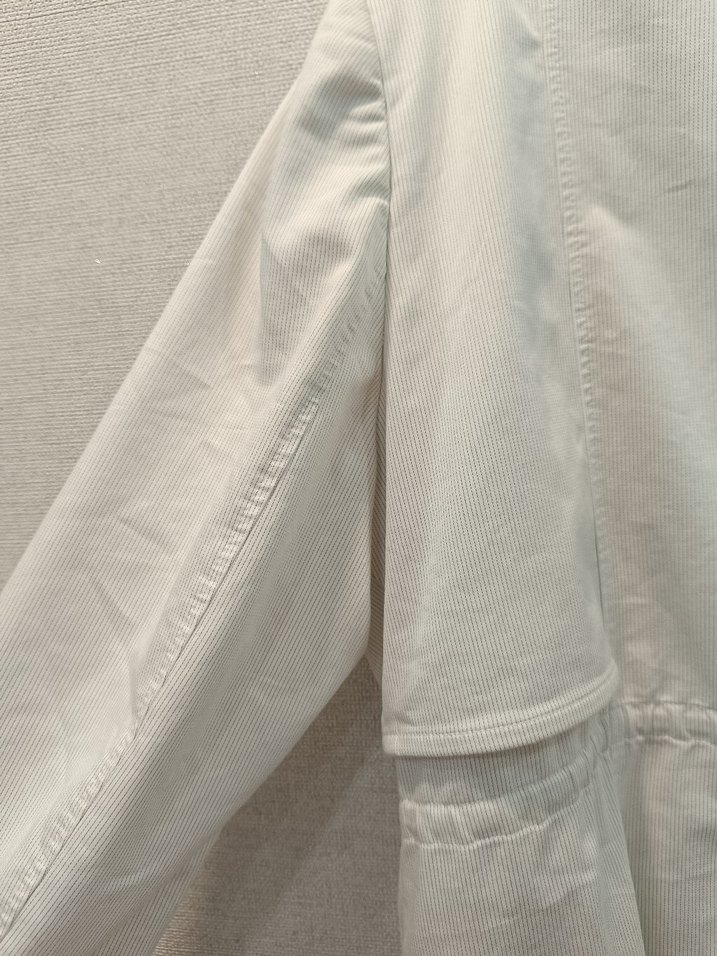 Uzun Beyaz Kadın Kaban trenc - Görsel 3