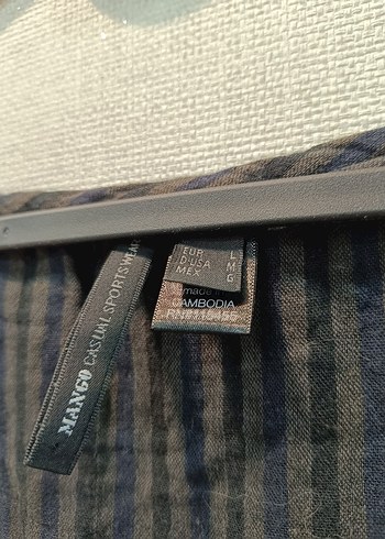 Düğmeli V Yaka Uzun Kollu Kahverengi Bluz - Görsel 3