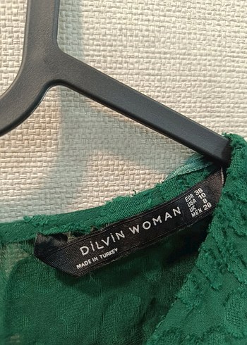 Yeşil Bohem Uzun Kollu Midi Elbise - Görsel 5