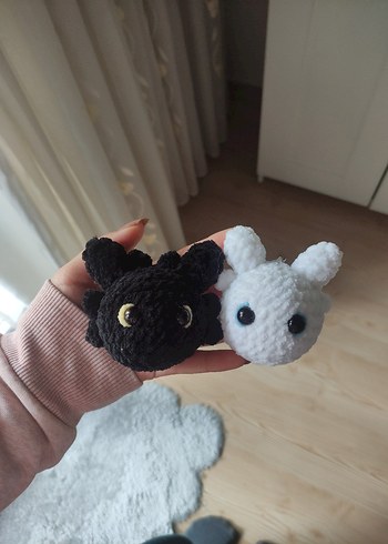 ejderhanı nasıl eğitirsin çift anahtarlık amigurumi örgü - Görsel 2