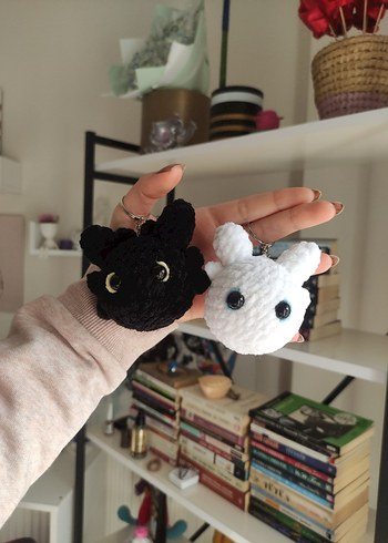 ejderhanı nasıl eğitirsin çift anahtarlık amigurumi örgü - Görsel 4