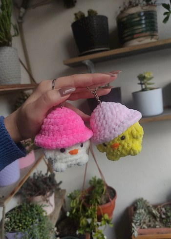 Amigurumi civciv anahtarlık - Görsel 2