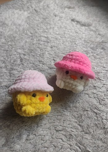 Amigurumi civciv anahtarlık - Görsel 3