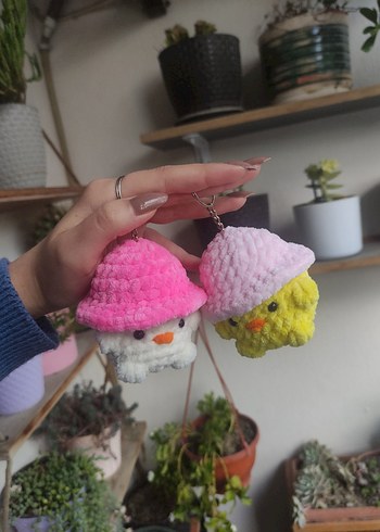 Amigurumi civciv anahtarlık - Görsel 6