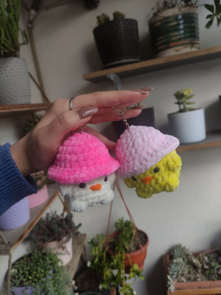 Amigurumi civciv anahtarlık - Görsel 2