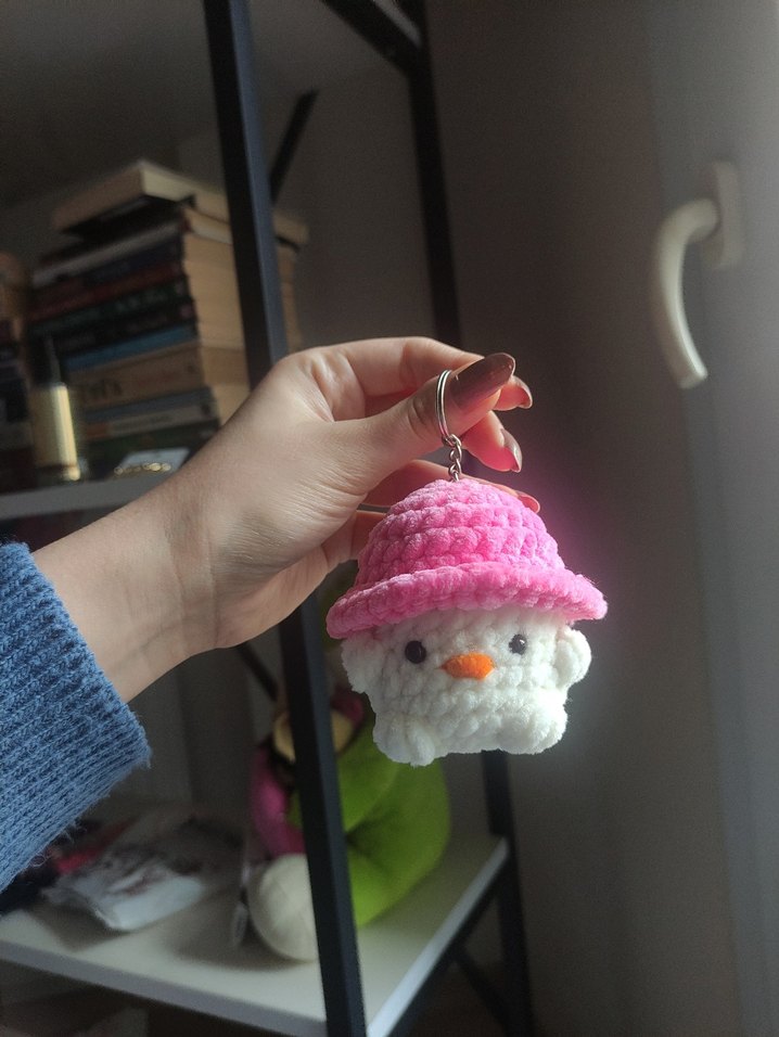 Amigurumi civciv anahtarlık - Görsel 4