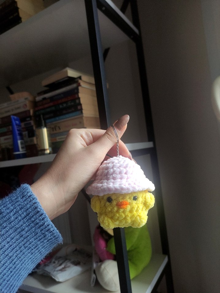 Amigurumi civciv anahtarlık - Görsel 5