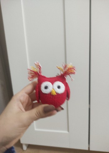 Püsküllü Renkli Baykuş Kadın Anahtarlık - Görsel 2