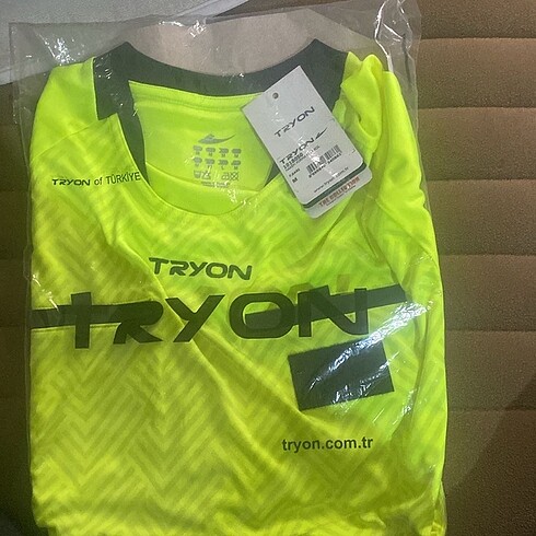 Tryon Sarı Hakem Forma Kısa Kol M Beden