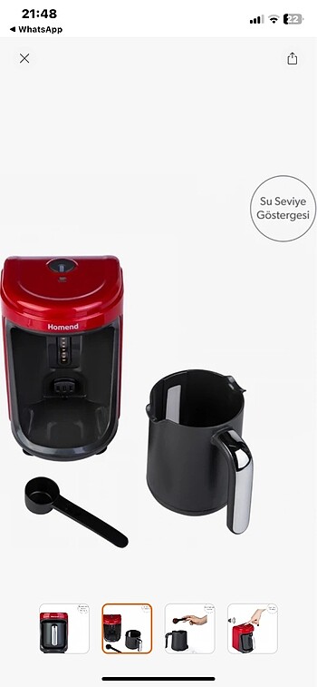 Homend kahve makinası