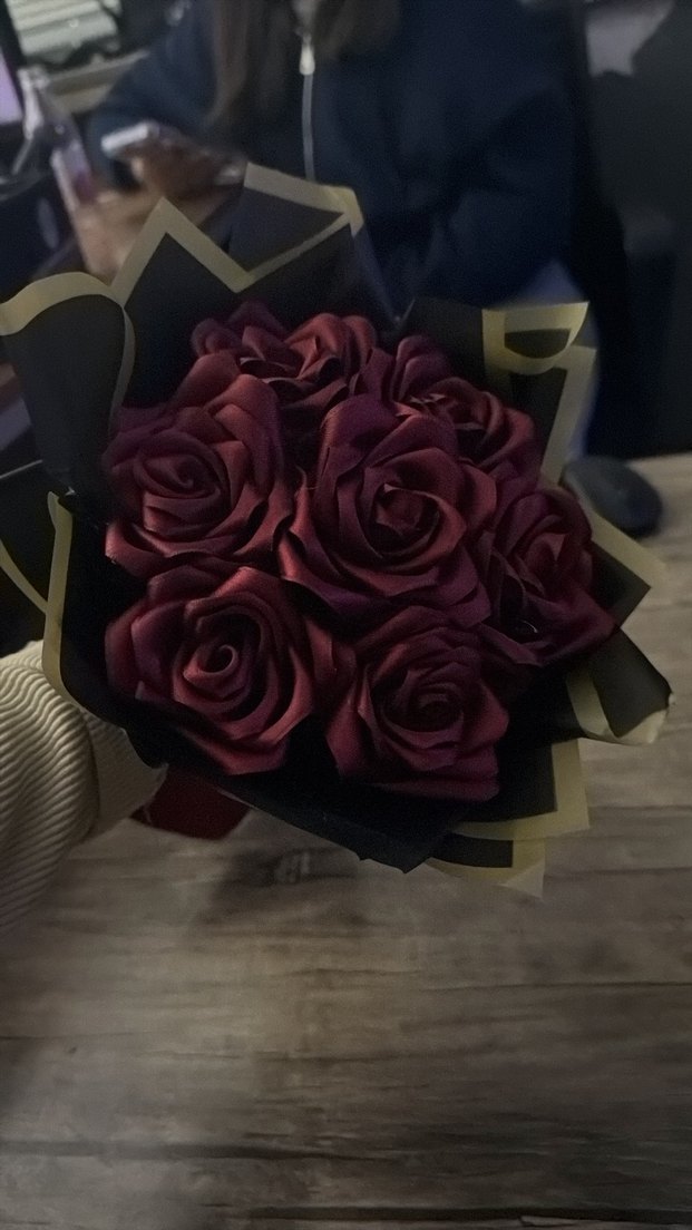 Bordo Gül Buketi - Görsel 2