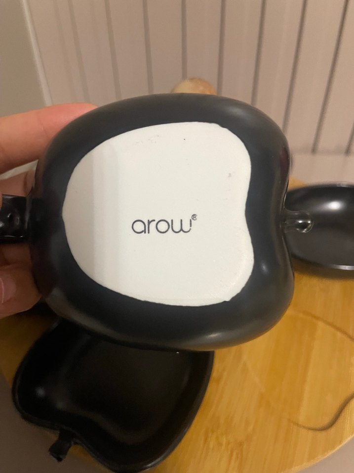 Ahşap Standlı  dönen Siyah Seramik çerezlik kahvaltık - Görsel 3