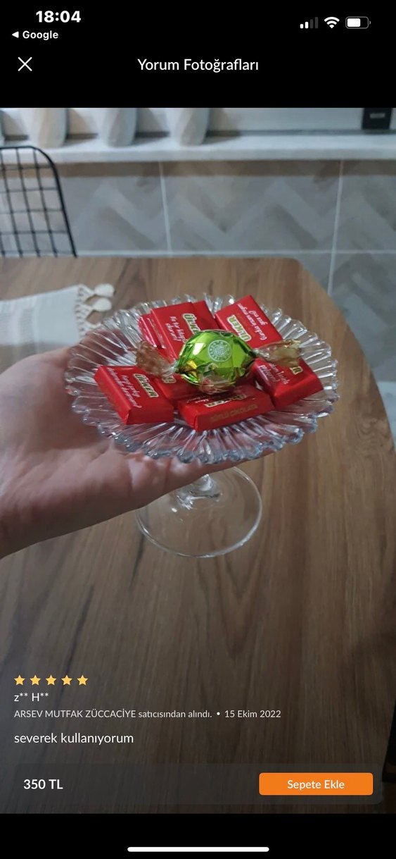 Modern Klasik Cam Ayaklı Tatlı Tabağı - Görsel 2