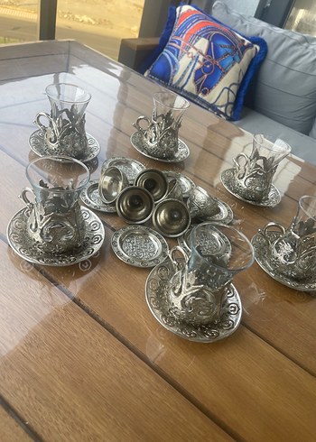 Gümüş İşlemeli Çay Seti - Görsel 7