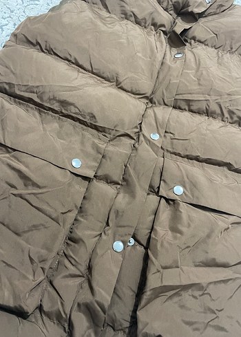 Düğmeli Kahverengi Kadın Yelek - Görsel 3