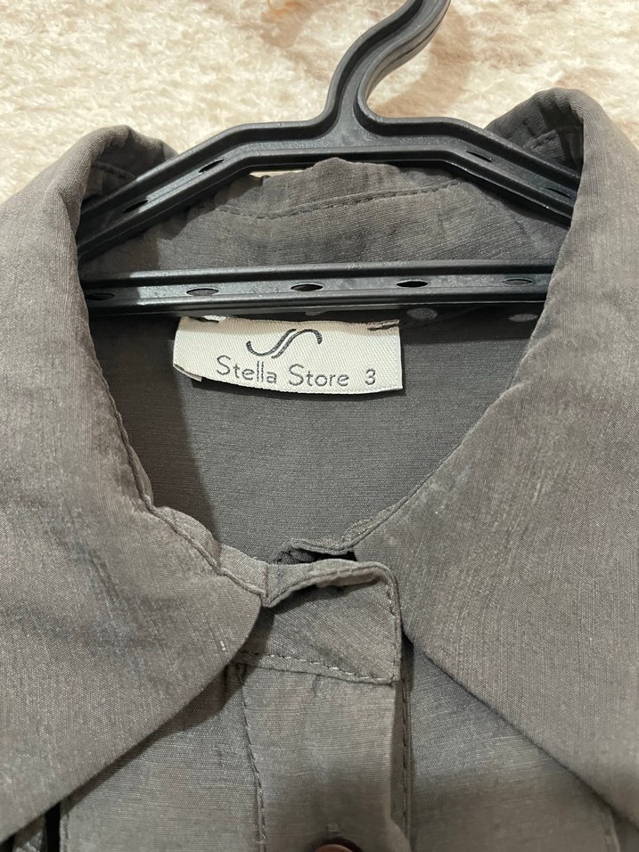 Kadın Gri Keten Uzun Takım Elbise - Görsel 2