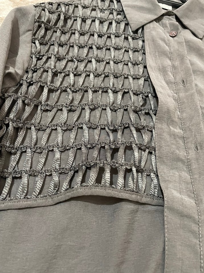 Kadın Gri Keten Uzun Takım Elbise - Görsel 3