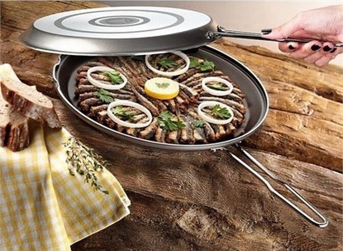 ÇİFT TARAFLI BALIK KIZARTMA TAVASI