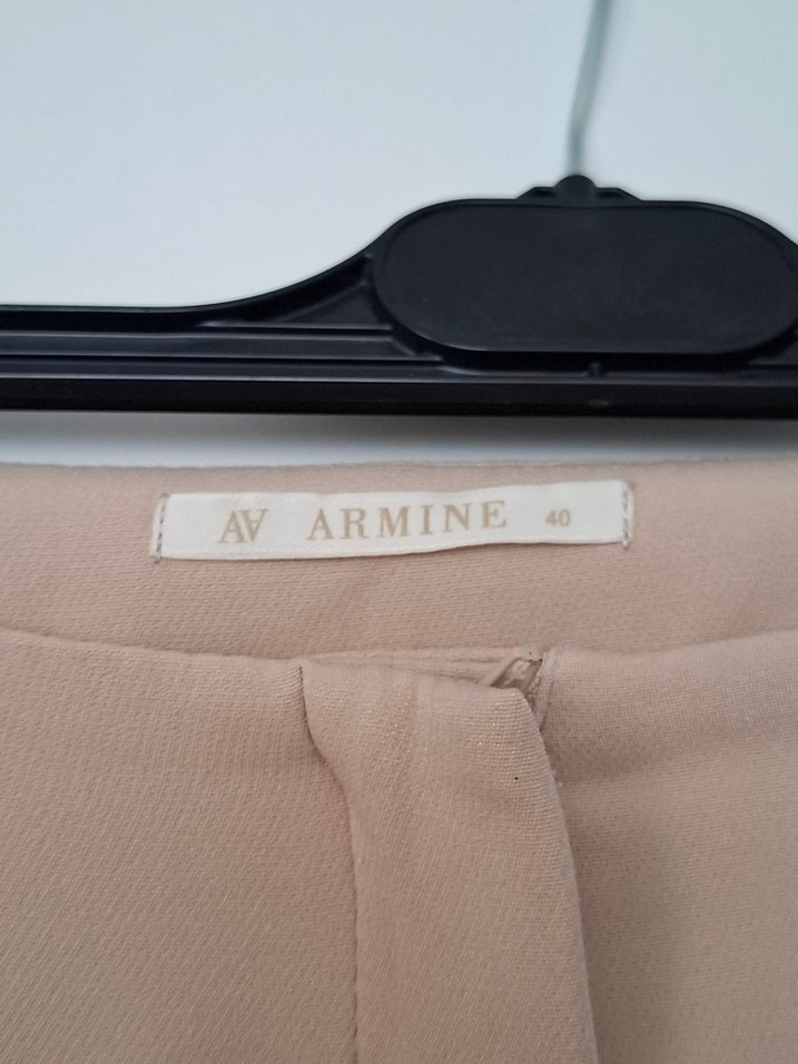 Bej Çift Düğmeli Uzun Kadın Blazer - Görsel 5