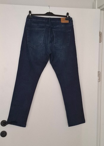 Erkek Lacivert Regular Fit Denim Pantolon - Görsel 2