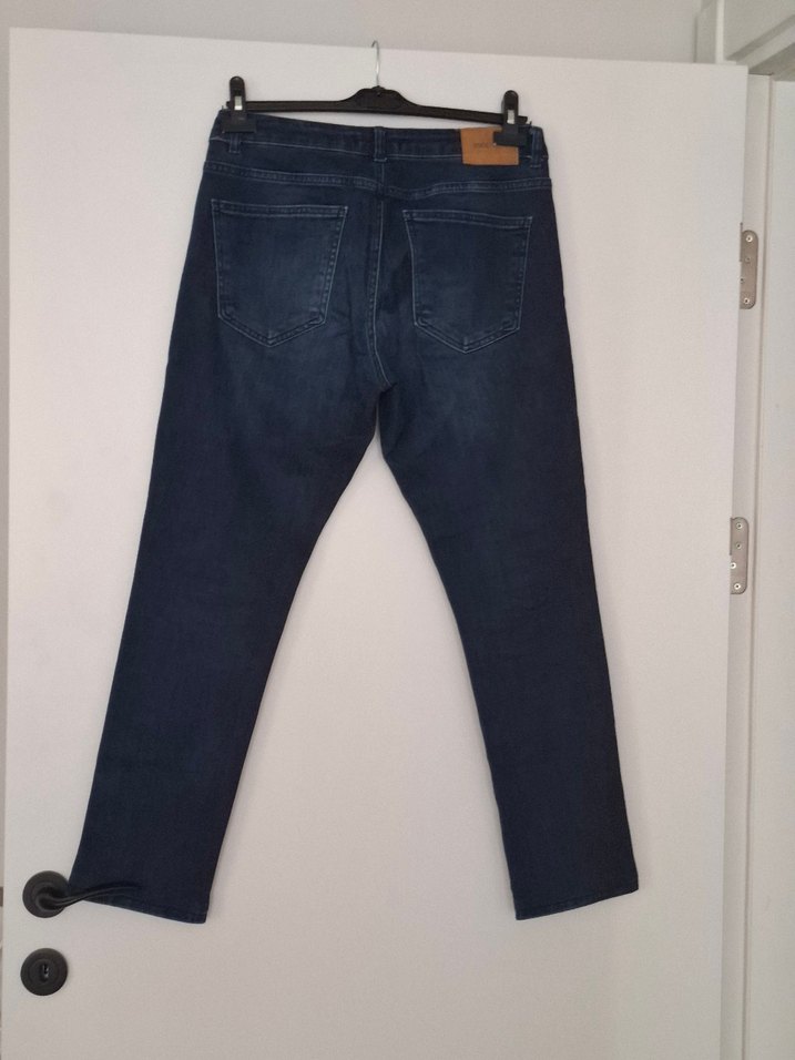 Erkek Lacivert Regular Fit Denim Pantolon - Görsel 2