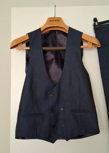 Lacivert Erkek Ofis Takım Elbise - Görsel 4