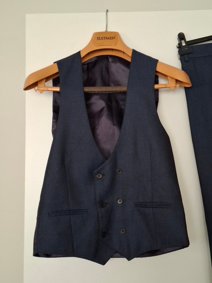 Lacivert Erkek Ofis Takım Elbise - Görsel 4