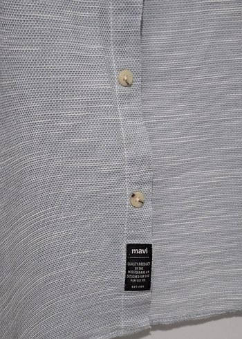 Gri Keten Uzun Kollu Erkek Gömlek - Görsel 2