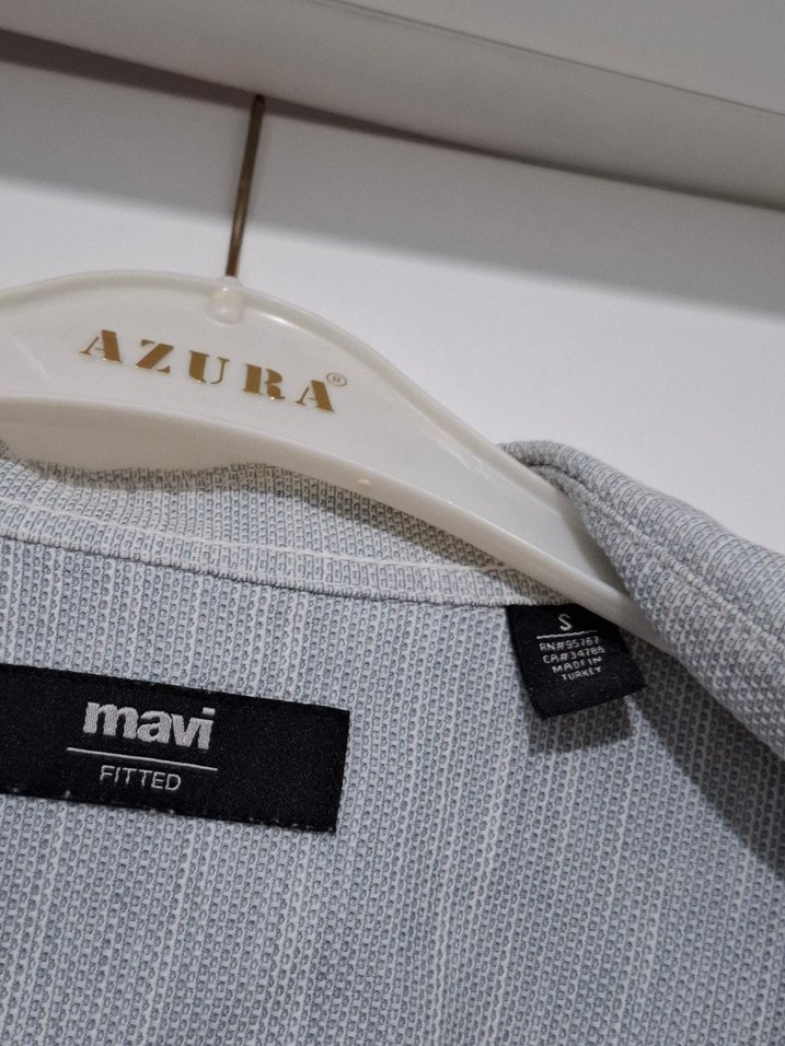 Gri Keten Uzun Kollu Erkek Gömlek - Görsel 4