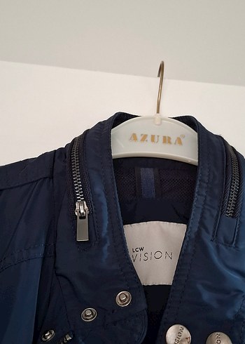 Düğmeli Lacivert Denim Erkek Ceket - Görsel 5