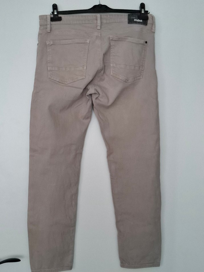 Bej Erkek Denim Pantolon Regular Fit - Görsel 2
