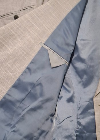 Gri Düğmeli Erkek Takım Elbise - Görsel 5