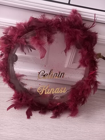 Gelin defi bordo isterseniz isim ek yazdırabilirsiniz