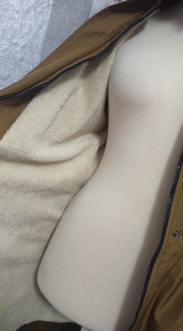 Kahverengi Uzun Kadın Parka Kürklü Kapüşonlu - Görsel 5