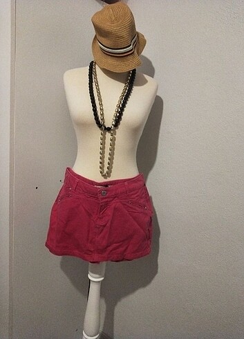 Denim &Co Jean pembe etek