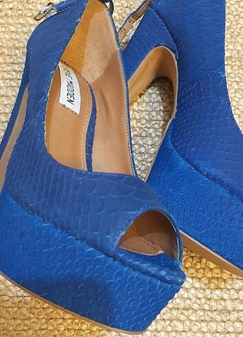 37 Beden Steve Madden Mavi Süet Platform