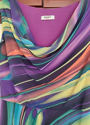 Şifon Elbise 
küpe ve  pazu bilekliği hediyesi - Görsel 4