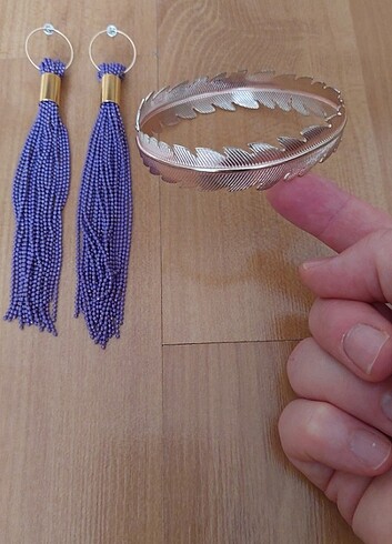 Şifon Elbise 
küpe ve  pazu bilekliği hediyesi - Görsel 2