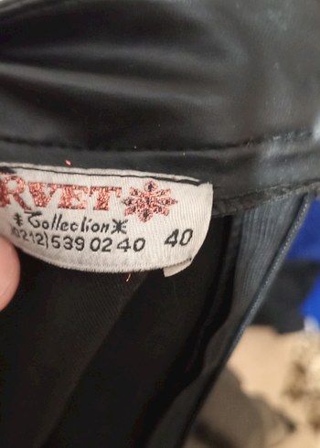 Kadın Siyah Deri Kuşaklı Uzun Elbise - Görsel 6