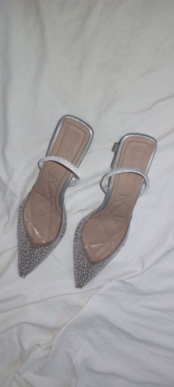 Bej Yılan Desenli Stiletto Topuklu Kadın Ayakkabı - Görsel 5