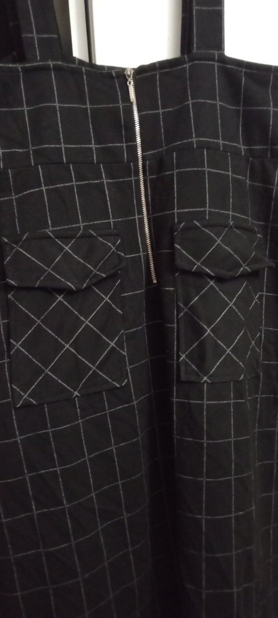 Siyah Ekoseli Uzun Etek, Yırtmaçlı - Görsel 4