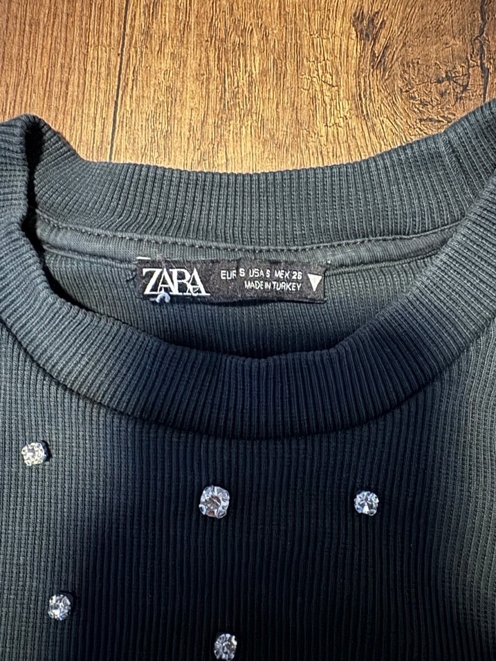 Gri Pul Detaylı Kadın Triko Kazak - Görsel 4