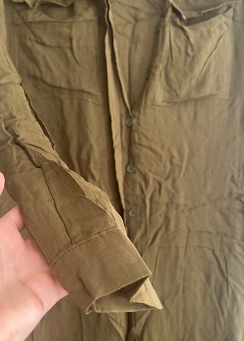 xs Beden Düğmeli Uzun Kadın tunik