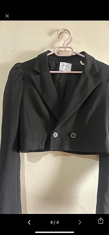 m Beden siyah Renk Bershka Crop blazer